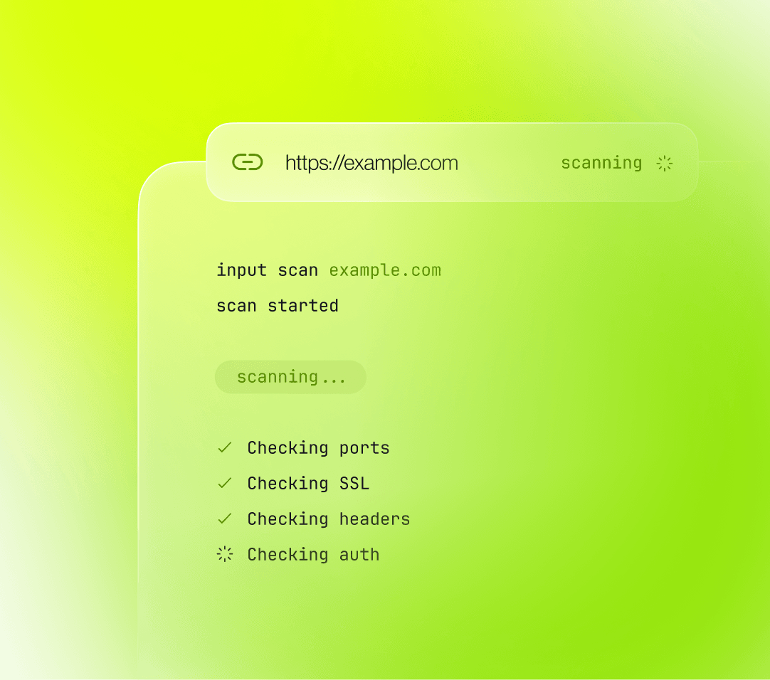 Infrastructure security scan